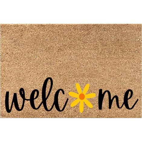 Tapis De Sol - Tapis D'Entrée Antidérapant En Polyester - Pour Porte D'Entrée Cuisine Jardin Bureau Intérieur Extérieur - 1 Pièce (1/4)