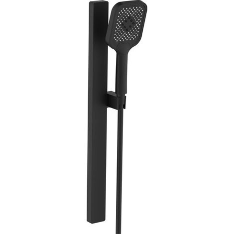 Saliscendi quadro 3 getti flex 150 cm PVC anti torsione nero (1/2)