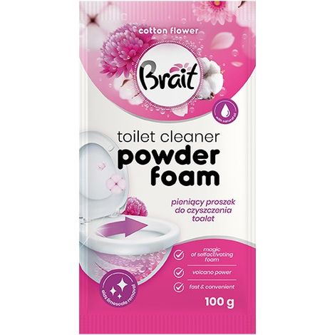 Brait Wulkan Schaum-WC-Reinigungspulver Baumwollblüte 100 g