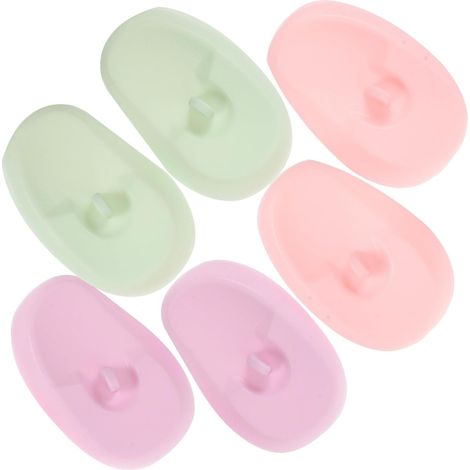 Cache-oreilles en silicone Healeved avec protection auditive pour la teinture des cheveux, lot de 3