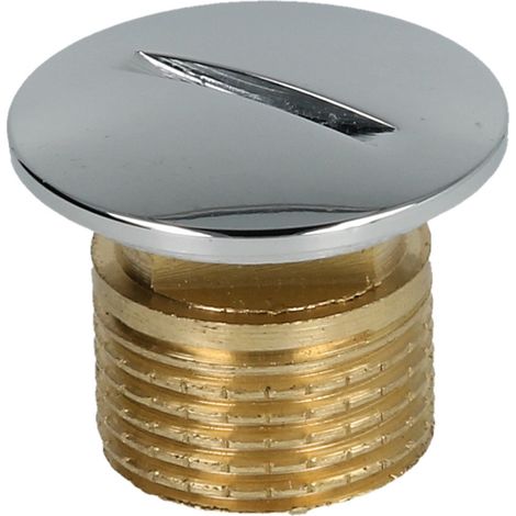 Bouchon aveugle 3/8'' laiton chromé