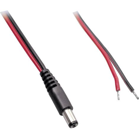 BKL Electronic 075144 Cavo per bassa tensione Spina a bassa tensione - Estremità aperta 5.50 mm 2.10 mm 0.50 m 1 pz. (1/2)
