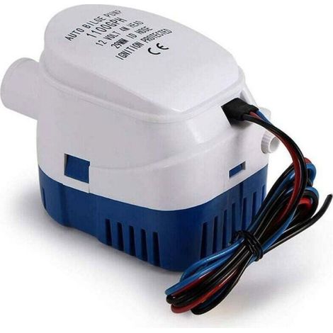Pompe de cale automatique 12V 1100 GPH Submersible Marine Silencieuse Bateaux Étangs Piscines (1/4)