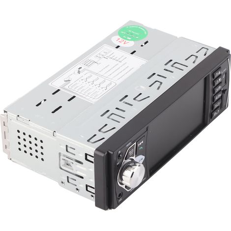 Lecteur MP5 mains libres Bluetooth HD 4,1 pouces pour voiture, lecture vidéo, radio FM, entrée auxiliaire, carte mémoire, port USB, télécommande (avec caméra) (1/5)