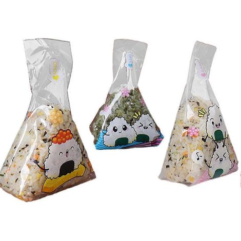 100 sachets d'emballage triangulaires pour onigiri (1/5)