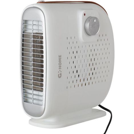 Radiateur soufflant 500W Greenice, thermostat réglable, protection surchauffe. Compact pour espaces confinés. (1/5)