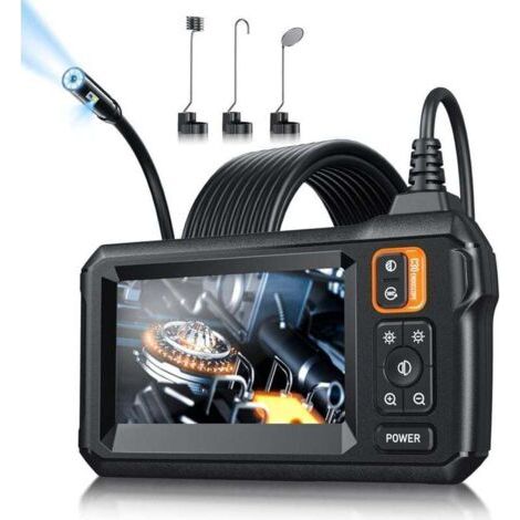 Endoskopkamera mit Licht, IP67 wasserdicht, 4,3-Zoll 1080P HD Industrie-Endoskop (5 m)