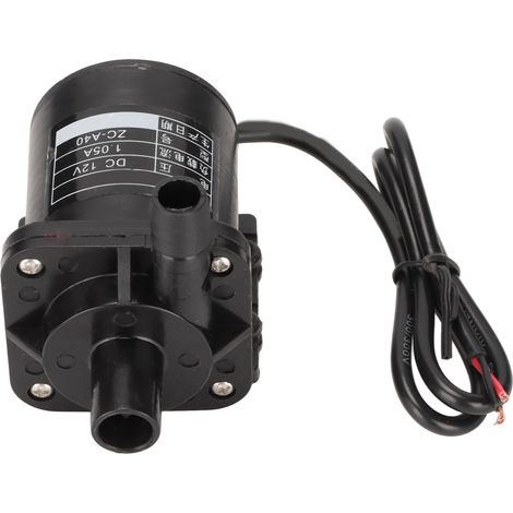 Pompe submersible ultra silencieuse pour aquarium, bassin, cascade, 12 V CC (1/5)