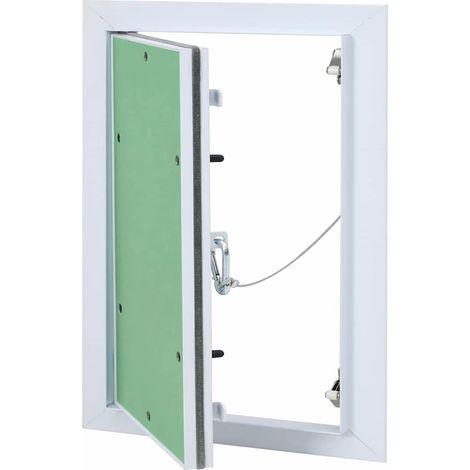 vidaXL Pannello di accesso Bianco 25 x 35 cm Alluminio e Cartongesso
