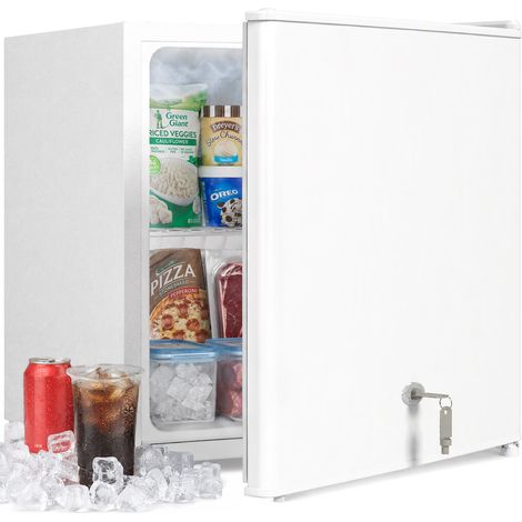 Mini-Gefrierschrank 35L, elektrisch freistehend, 161W, einstellbare Temperatur -14 bis -24°C, 47x44.2x48.8cm, Weiß (1/5)