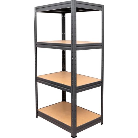 STIER Schwerlast-Fachbodenregal, maximiale Fachlast 600kg, HxBxT 1770x900x600 mm, Lagerregal, Werkstattregal, Werkzeugregal, Kellerregal, Steckregal, stabiles Stahlgestell, einfach zu montieren (1/5)