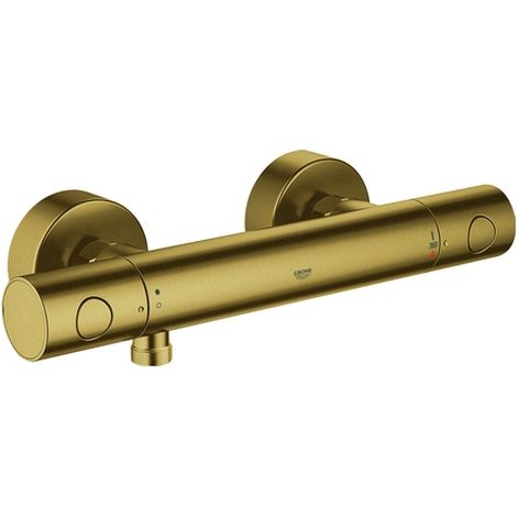 Grohe Grohtherm 1000 Cosmopolitan - Thermostat-Duscharmatur, Cool Sunrise gebürstet 34065GN2 (1/2)