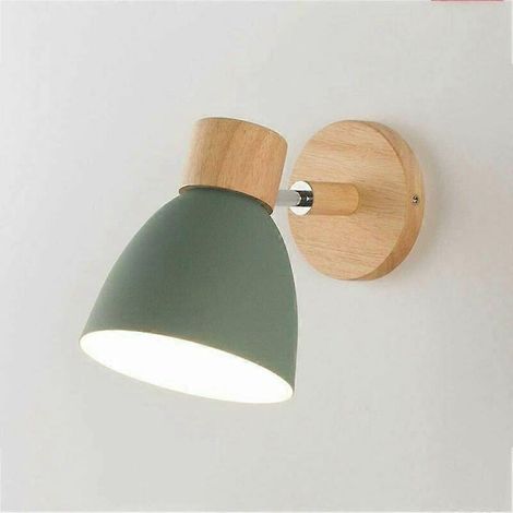 Vert E27 5w Simple Macaron Shell Applique Nordique Chambre Lampe De Chevet Chambre Balcon Salle Manger Escalier Applique Murale Décorative