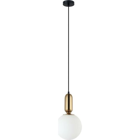 Suspension minimaliste noire bronze E27 40W Italux (1/2)