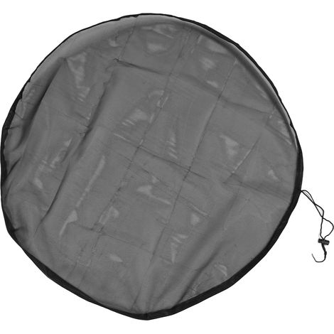 Netzabdeckung für Regenwassertank mit Kordelzug und Laubfilter. Schutz für den Außenbereich, 95 cm Durchmesser. (1/5)