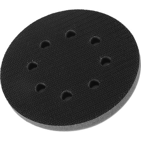 [Pneumatische/elektrische Poliermaschine mit Staubabsaugung, universeller Schwammaufsatz, 5-Zoll-Schleifpad mit perforiertem Klettverschluss] (1/5)