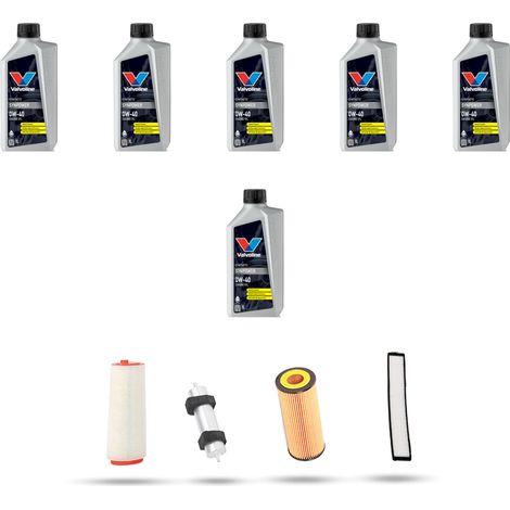Kit tagliando 4 FILTRI e 6L OLIO compatibile con Bmw serie 3 (E46) 320d 110kw dal 2001 (1/5)