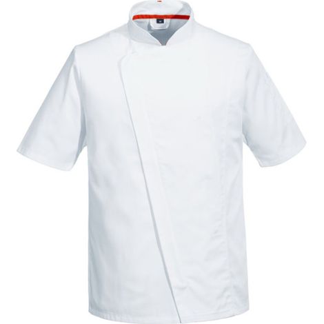 Chaqueta manga corta MeshAir Pro Asymmetrical PORTWEST C739 S Blanco