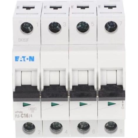 Interruttore automatico 4P C 16A 6kA AC PL6-C16/4 166519