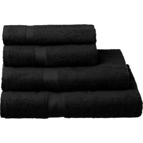 Serviette de bain - JUANIO - Pack de 2 - 100% coton - 140 x 70 cm - 550 g/m² (1/3)