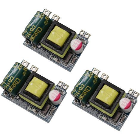 Module Buck de commutation AC-DC AC220 V à DC 5 V commutation isolée alimentation électrique carte convertisseur Module d'alimentation régulée isolée (3 pièces) (1/5)