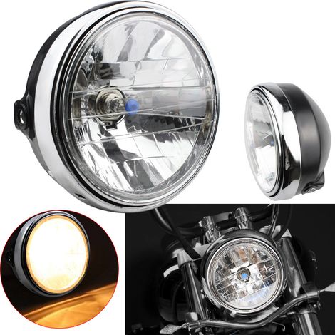 Modification des phares LED pour motos Harley-Davidson, phares ovales à feux de croisement et de route, phares halogènes H4 (1/4)