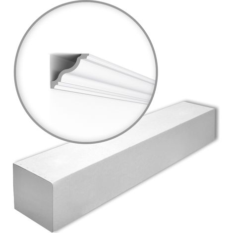 NMC WT11-box WALLSTYL Noel Marquet 1 Box 6 pieces Cornice moulding timeless classic design white  12 m