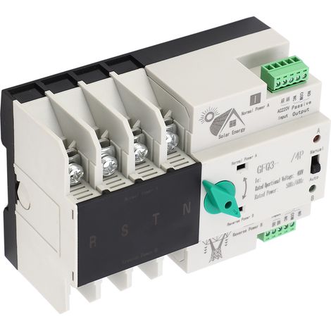 Automatischer Netzumschalter AC400V 4P 80A, elektronischer Leistungsschalter mit doppelter Stromversorgung 50/60Hz, für den industriellen Einsatz in Fabriken und Einkaufszentren. (1/5)
