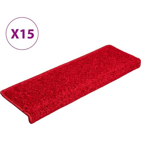 Maison Exclusive - Stufenmatten 15 Stk. 65x21x4 cm Rot Rechteckig (1/5)