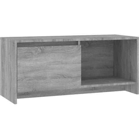 Mobile TV multimediale scaffale TV credenza TV sala da pranzo soggiorno camera da letto sonoma 90 x 35 x 40 cm legno ingegnerizzato grigio 020028475