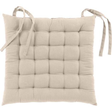 Coussin de Chaise "Twily" 38x38cm Lin (1/3)