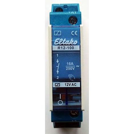 Eltako R12-100-12V Schaltrelais Nennspannung: 12 V Schaltstrom (max.): 8 A 1 Schließer  1 St.