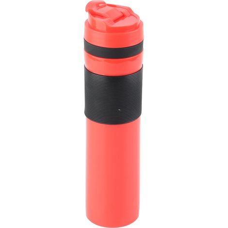 Bouteille à café/thé portable 350 ml, idéale pour les voyages (rouge). (1/5)