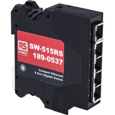 Switch Ethernet 5 Ports RJ45, 1000Mbit/s, montage Rail DIN ( Prix pour 1 )