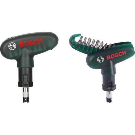 Giravite a Cricchetto con Set inserti Bosch 10 Pz (1/4)