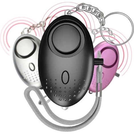 INHHUB 3PCS Personal Alarm, 130dB Loud Personal Security Alarm with Emergency Safety Alarm and LED Flashlight - INHHUB (1/5)