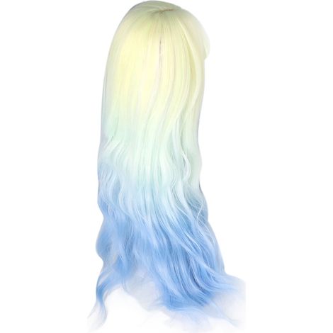 1/3 Puppenperücke, gelbes Ombré-Haar, simulierte Kopfhaut, hitzebeständige Seide, weiche Ersatzperücke (1/5)