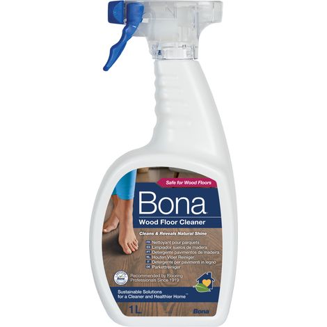 Nettoyant pour parquets 1L – Formule unique sans résidu – Sèche rapidement – Élimine poussière et taches – Pour parquets huilés – Bona