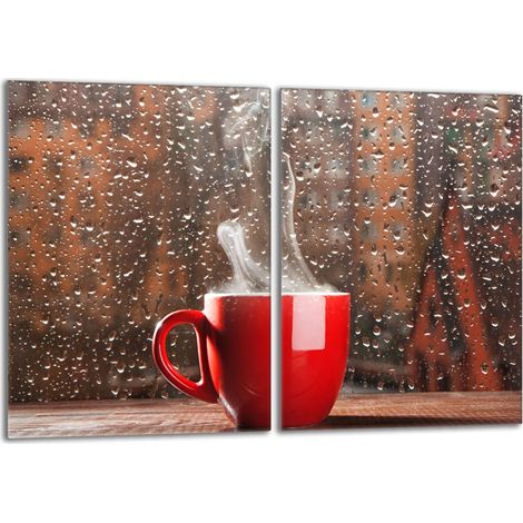 Piastra protettiva in vetro per fornello 2x40x52 Caffè (1/5)