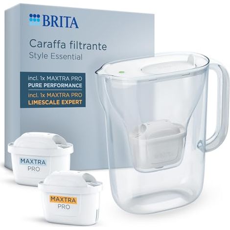 Juego de Jarra Filtrante Brita Style, Blanco, 2 Filtros