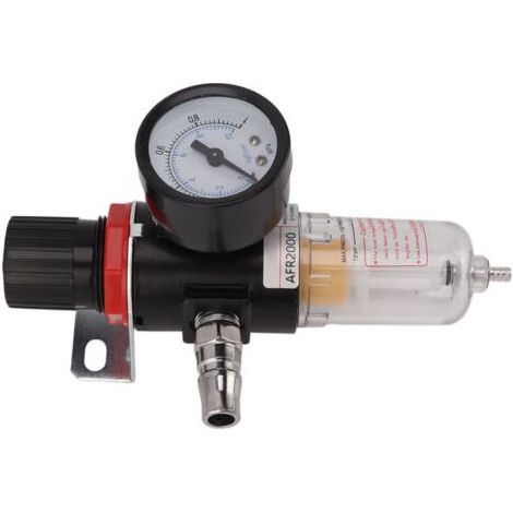 Jeffergarden 1/4-Zoll-Wasser- und Ölabscheider, AFR2000 Druckluftfilter, Gasquellenprozessor mit Manometer (1/5)