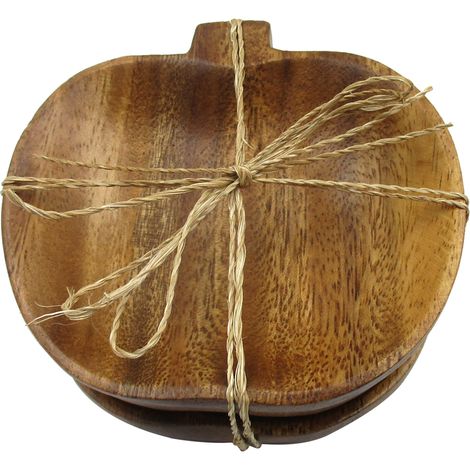 Signes Grimalt Cuenco Bol Cocina  Cuencos Manzana 3U Utensilios Marrón 11x11x7cm 33715