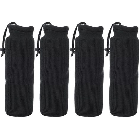 Protection de Gaine de Pare-chocs de Bateau, Couverture Pare-chocs Marine Antidérapante pour Tube avec Double Anneau et Rope Central Noir 13x41cm (1/5)