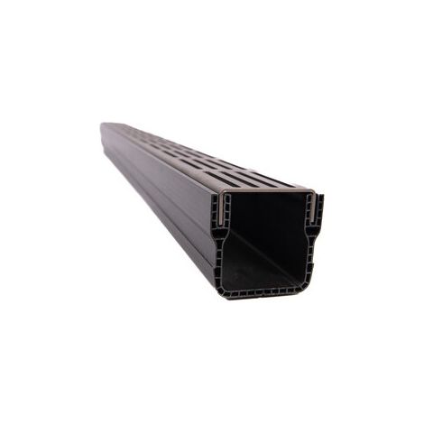 Caniveau XXS MINI L 6,5 cm Grille INOX Line - StarDrain - LINE ECO - Caniveau de 100 cm (1/2)