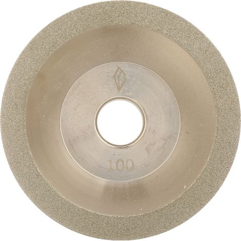 Ortviai Meule à diamant électroplacée en forme de bol 100 mm × 20 mm pour meuleuse – grain 100 (1/5)