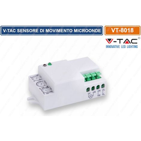 Sensore di movimento a Microonde 360° IP20 illuminazione LED Mod VT-8018 SKU 5078 (1/9)