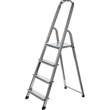 Scala Krause Corda 4 passi 1.50m Alluminio Argento [705] (1/5)