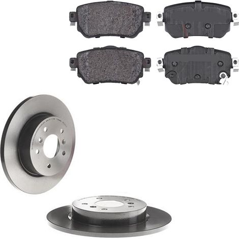 KIT FRENI POSTERIORI compatibile con RENAULT KADJAR (HA,HL) - DISCHI + PASTIGLIE OEM: P 56 098 / 18401 /SOSTITUZIONE DIRETTA/BASSA POLVERE/SILENZIOSO (1/5)