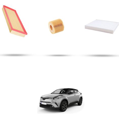 Kit tagliando 3 filtri compatibile con Toyota C-HR 1.8 Hybrid 90kw Dal 2016 (1/5)