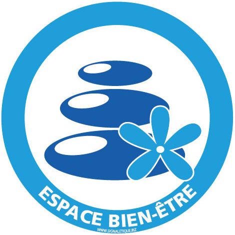 PANNEAU INFORMATION SPA & BIEN ETRE (H0382) - Adhésif - Diamètre 250 mm